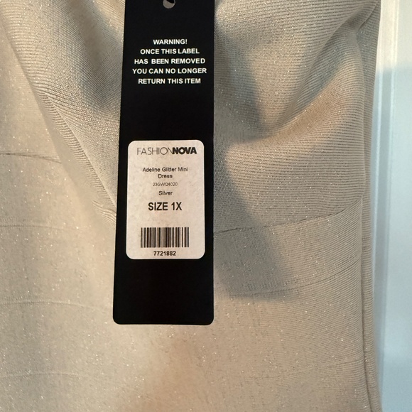 Adeline Glitter Mini Dress - Picture 2 of 4